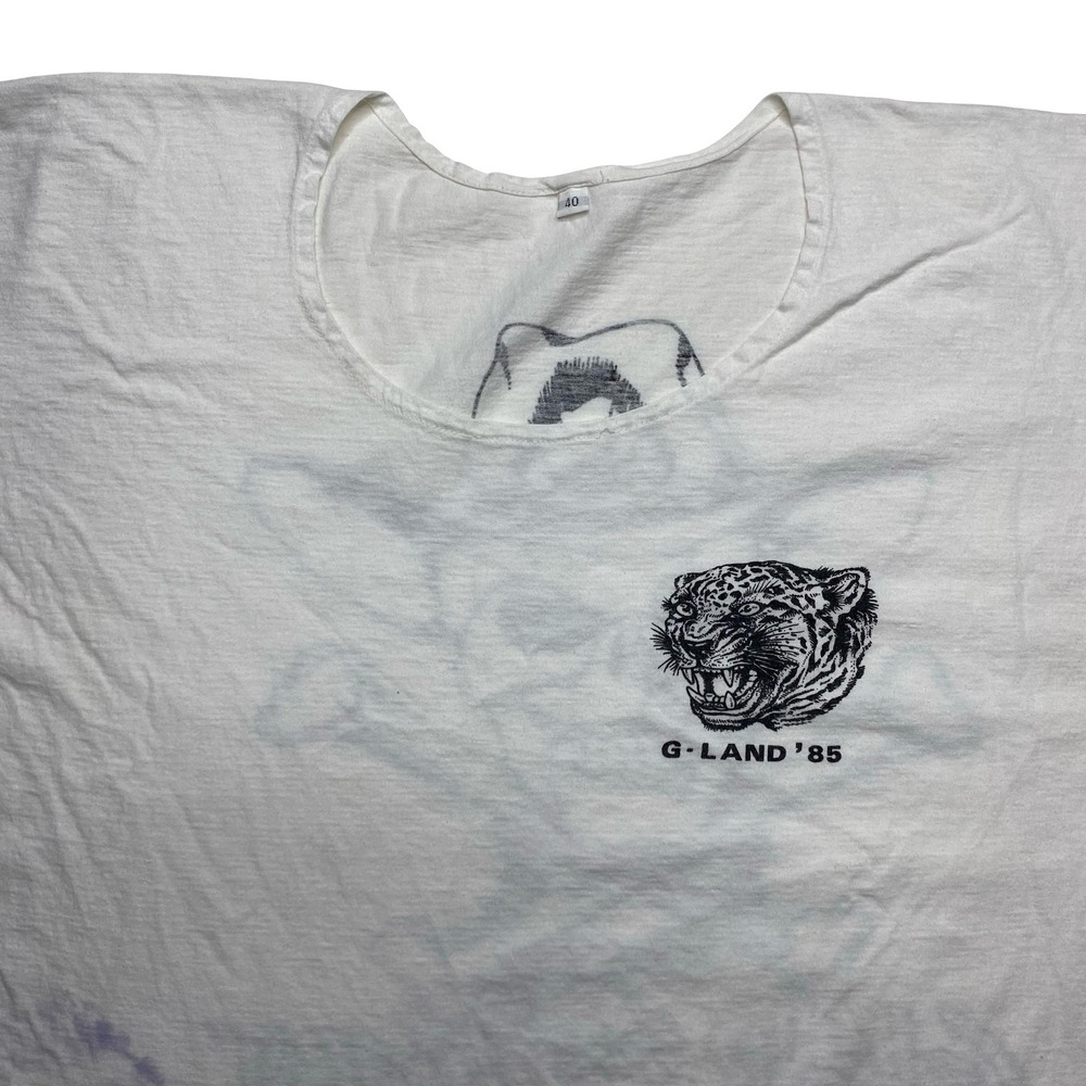 Vintage 80s Bali‎ Indonesia G-Land Surf Combat surf shirt MEDIUM - Picture 3 of 6